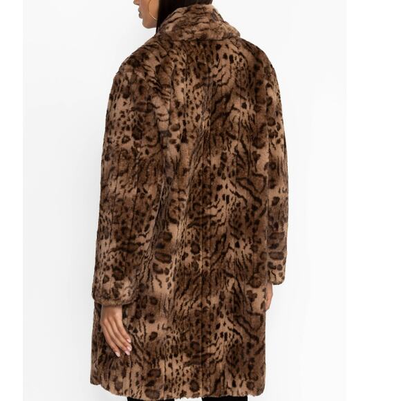 Johnny Was Vienna Leopard FAUX FUR JACKET M - Picture 4 of 4